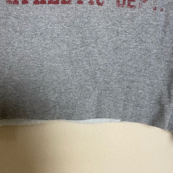 Harvard Athletic Dept Grey Cropped Sweatshirt - Picture 5 of 8
